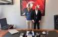 Federasyon Başkanı Avşar, Adile Sadullah Mermerci Polis Meslek Yüksekokulu Okul Müdürü Sayın Cengiz Özer’i Ziyaret Etti